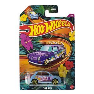 Hot Wheels 2024 Fiat 500 Purple HW Spring Series 1/5 Diecast Car